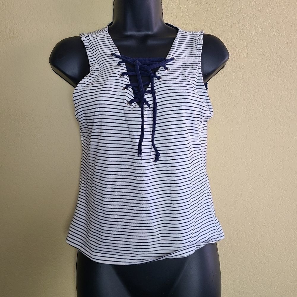 Heart & Hips Sleeveless Striped Top